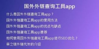 國(guó)外外鏈查詢工具app